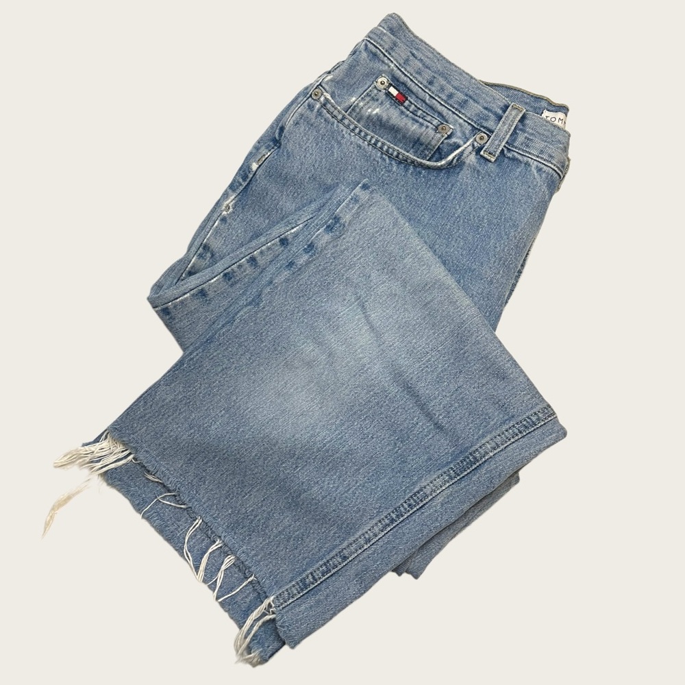 Vintage Tommy Hilfiger Jeans - Cropped Wode Leg - Lt. Wash - Size 12